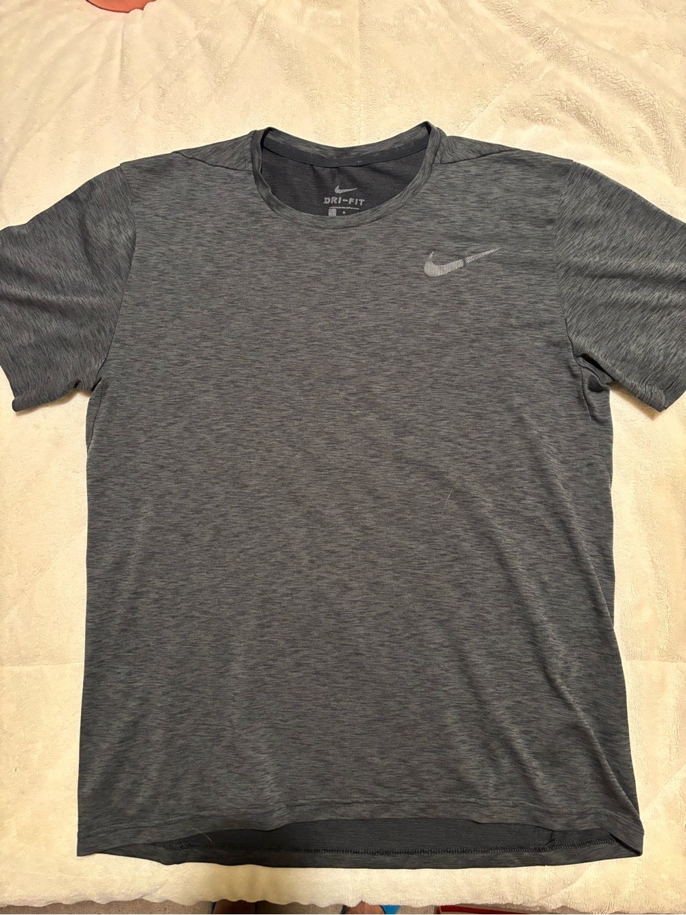 Nike Men’s Gray Heather Dri-FIT Short Sleeve Tee